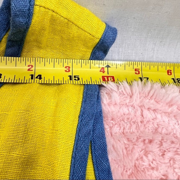 Blue Cactus Women dress Sz 3x Made In USA Yellow Blue Maxi Art to Wear Coastal - Picture 8 of 9